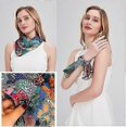 thumbnail image 4 of Women\'s 100% Pure Mulberry Silk Small Square Scarf - Neckerchief Women - Silk Headscarf - 21" x 21, 4 of 5