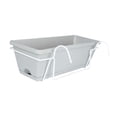 thumbnail image 2 of ZheElen Hanging Flower Pot Garden Plant Holder Gray Box Deep Railing Pot Planter Plant Balcony Light Gray 35x19x14.5cm, 2 of 6