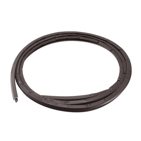 Uxcell 8mm Depth x 5mm Gap Groove 6.56 Feet Length Foam Weather Stripping Brown