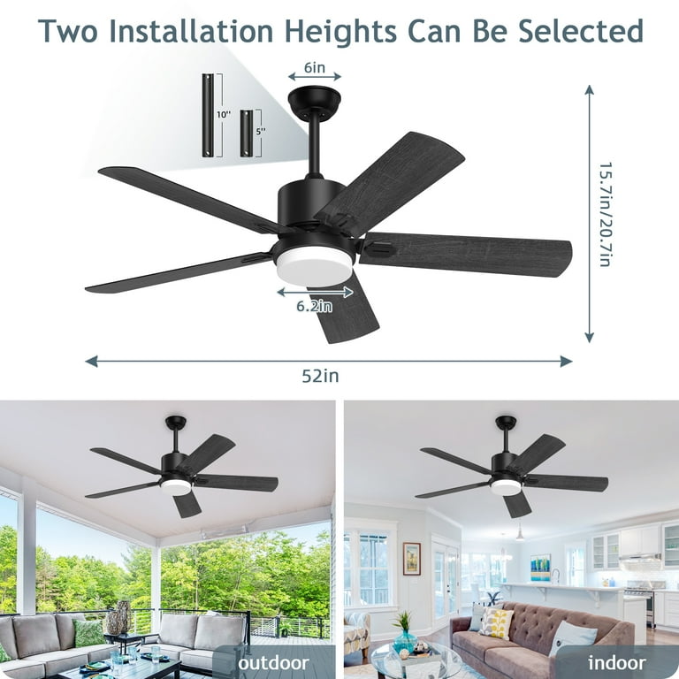 Amazon.com: ZYD Caged Ceiling Fans with Lights and Remote