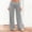 Gray, variant on LEKODE Fold Over Yoga Pants for Women Low Rise Wide Leg Cute Flare Sweatpants Athletic Workout Cotton Flare Leggings White L