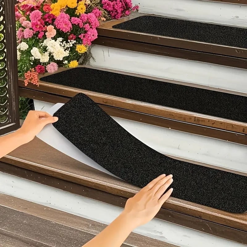 GripStrip Extension Stair Treads (2-Pack) - 12" X 2" Non-Slip Screw-Down Strips For Wood, Tile, Concrete Stairs (Gray)
