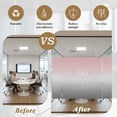 thumbnail image 5 of Pink Gray Window Privacy Film Gradient Decorative Glass Window Film UV Blocking Static Cling Non-Adhesive Sticker Covering for Home Door 17.7 x 78.7 inches, 5 of 8