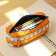 thumbnail image 6 of Gumesh Plush Cartoon Makeup Bag - Multiuse Soft Fuzzy Cosmetic Pouch for Women, Large Travel Toiletry Bag, Cute Pencil Case, Gift Idea (Orange), 6 of 6