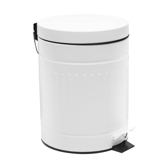 Bote Para Basura Blanco Con Pedestal 5l Home Styles