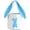 Blue, variant on Dalrosia Easter Bunny Basket Bags Canvas Easter Eggs Tote Rabbit Print Bucket with Foldable Ears Empty Hunt Bag with Handle for Party Decorations Supplies