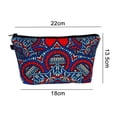 thumbnail image 2 of Bolsa de cosméticos con estampado de estampado, bolso de mano para mujer, bolsa de almacenamiento de viaje multifuncional, 2 of 5