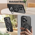 thumbnail image 5 of Magnetic Case for iPhone 14 Pro [Compatible with MagSafe] Full Body Protection Case with Camera Lens Protector Kickstand Screen Protector Anti-Scratch Shockproof Cover for Women Men - Black, 5 of 16