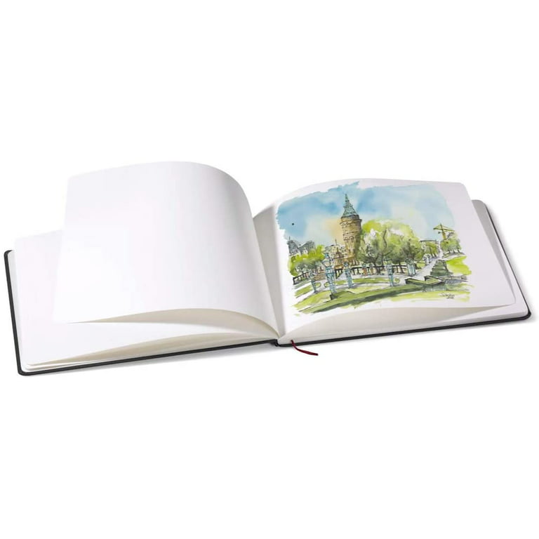 Hahnemuehle Akademie Watercolor Paper Book, 30 Pages, Landscape, 5.8 x  8.2 