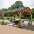 thumbnail image 4 of Backyard Discovery 16' x 12' Norwood Cedar Gazebo, 4 of 9