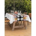 thumbnail image 3 of Outdoor Tablecloth with Umbrella Hole for Patio/Picnic/Party/Camping, Colorful Flowers Waterproof Table Cloth Rectangle Table Cover Washable, Spring Floral Elegant Pastoral Watercolor (54"x 80"), 3 of 8