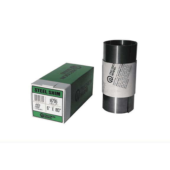 Shim Stock, Roll, Cold Low Steel, 0.0200 In