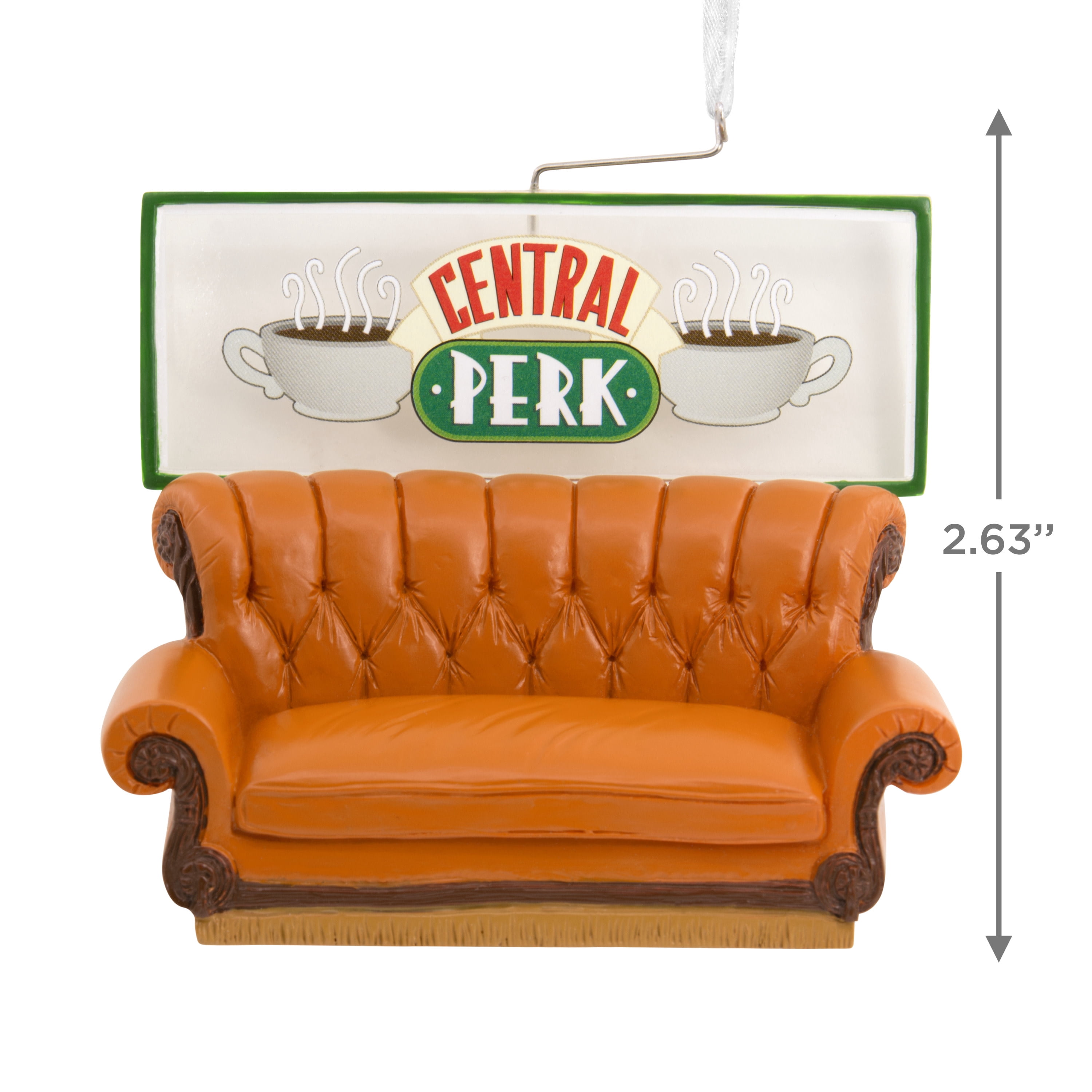 Hallmark Christmas Ornament (Friends Central Perk Cafe Couch), 1 Count