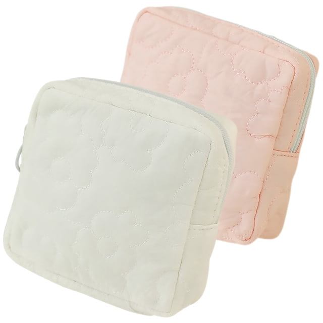 GOOHOCHY 2 uds bolsa de tampón bolsa de almacenamiento de tampones organizador de servilletas sanitarias bolsa pequeña para período bolsa de mujer