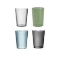 thumbnail image 1 of MesaSe 4 pcs Ribbed Drinking Cup Set  14 oz Ribbed Cups for Cocktail  Water  Juice  Coffee  Whiskey  Toothbrush Cup, 1 of 7