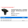 thumbnail image 2 of Camshaft Position Sensor - Compatible with 2001 - 2005 Mercedes-Benz C240 2.6L V6 2002 2003 2004, 2 of 2
