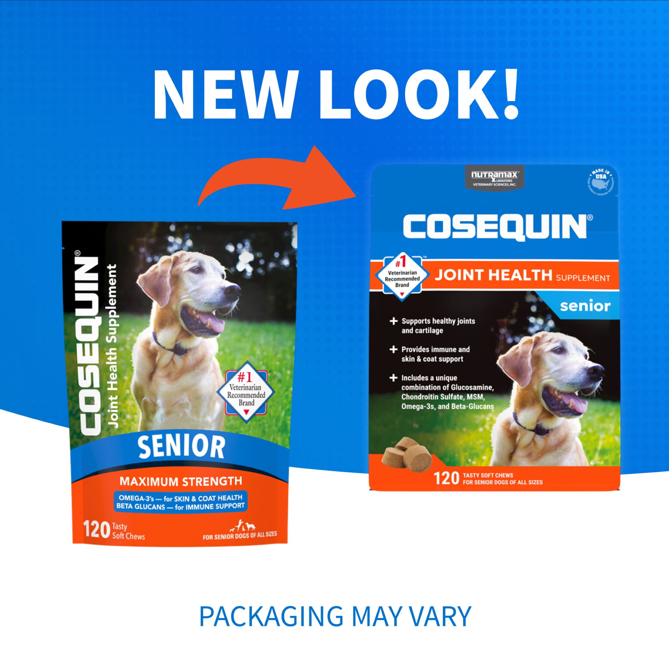 Nutramax Cosequin Senior Joint Health Supplement for Senior Dogs 120 Soft Chews Walmart