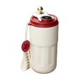 thumbnail image 4 of Stainless Steel Vacuum Insulated Travel Mug With Smart Display - 420ml, Red | Double Walled Coffee Cup With Leakproof Lid - Reusable For Hot Cold Coffee | Thermal Mug With Non Slip Protective Cover, 4 of 5