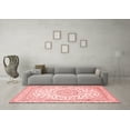 thumbnail image 3 of Ahgly Company Indoor Square Medallion Red Traditional Area Rugs, 4' Square, 3 of 4
