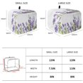 thumbnail image 2 of Toaster Cover 4 Slice, Lavender Flower Pattern Purple Bread Maker Cover Toaster Dust Cover with Pockets, Dust-Proof Cover for Kitchen Small Appliance 12x11x8in, 2 of 4