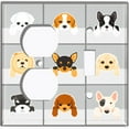thumbnail image 4 of Metal Light Switch Plate Cover Cute Puppy Dog Cube Gray DOG002, 4 of 13