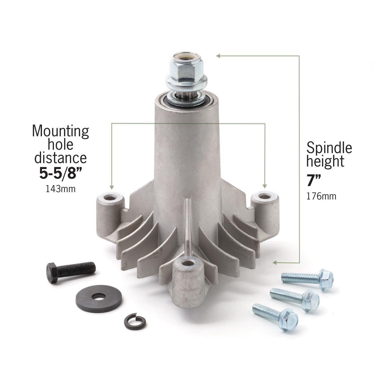 Terre Products, 2-Pack Lawn Mower Deck Spindle Assembly, Fits 36", 38", 42" Mower Decks, Compatible with Craftsman LT1000, LT2000, Replacement for AYP Husqvarna 532130794, Craftsman 130794