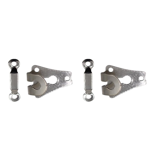Advancent 10 piezas de ganchos para pantalones, sujetadores de galvanoplastia antioxidantes extraíbles portátiles, sastrería, vestidos, Type1 NO1
