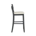 thumbnail image 6 of Linon Jamil 31" Indoor Wood Bar Stool, Dark Charcoal, 6 of 13