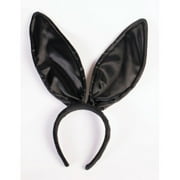 SATIN DLX BUNNY EARS-BLACK