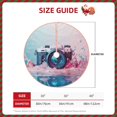 thumbnail image 2 of Gaeub Vintage Camera Splash Art Print Christmas Tree Skirt,Christmas Decorations,Round Xmas Skirt for Christmas Indoor Decorations Xmas Winter Holiday Party Supplies-48", 2 of 6