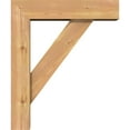 thumbnail image 3 of Ekena Millwork 5 1/2"W x 20"D x 24"H Traditional Block Smooth Bracket w/ Offset Brace, Western Red Cedar, 3 of 25