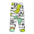 thumbnail image 5 of Fotbe Funny Dinosaurs on Stripes Women's Pajama Pants,Sleepwear Pants,Pj Bottoms Drawstring And Pockets-Small, 5 of 9