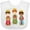 AA-White, variant on Inktastic Christmas Three Wisemen Boys or Girls Baby Bib