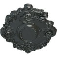 thumbnail image 3 of 30 3/8"W x 20 3/4"H x 1"P Kinsley Flowing Leaf Ceiling Medallion, Hand-Painted Pewter, 3 of 4