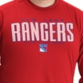 thumbnail image 5 of Men's G-III Sports by Carl Banks Red New York Rangers Adaptive Mesh Effect Long Sleeve T-Shirt, 5 of 6