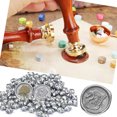 thumbnail image 3 of Cuadros Decorativos 100x Star Retro Sealing Wax Bead Fire Painting Grano para sello (Plata) Wdftyju  embutido en tela, 3 of 8