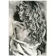 thumbnail image 2 of Tashe 11x14 Black Ornate Wood Framed with Double Matting Museum Art Print Titled - Moonshine, 2 of 4