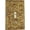 Antique Gold, variant on MERIVILLE French Scroll Single Toggle Wall Plate, Light Switch Cover, Ivory