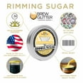 thumbnail image 5 of Brew Glitter - Yellow Pearl Cocktail Rimming Sugar - 1lb, Resealable Bag, 5 of 6