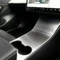 thumbnail image 5 of Xotic Tech for Tesla Model 3 Cup Holder Center Console Vinyl Sticker, Metallic Brushed Silver, 5 of 7