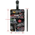 thumbnail image 2 of Steam Locomotives (black) - Image by Dan Morris - Luggage ID Tags / Suitcase Identification Cards - Set of 2, 2 of 5