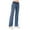 Blue, variant on YDFCWXW Women's Elastic Waisted Jeans High Waisted Wide Leg with Pockets, Soft Breathable Cotton Blend Pants Blue, S