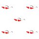 thumbnail image 1 of Gafas de Sol Sonducket Duraderas Sin Marco Impermeable Flame Fire Red, 1 of 6
