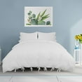 thumbnail image 2 of Duvet Cover Set 3 Piece Solid Color Bedding Set, 110gsm Polyester Microfiber Quilt Cover with Bow Tie Closure,Include 2 Pillowcases(No Duvet) Queen White Unique Bargains Juego de Edredón Funda, 2 of 6