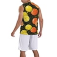 thumbnail image 2 of Pofeuu Orange Lemon Print Basketball Jersey, Shirts for Men Youth Basketball Jersey Crew Neck-X-Large, 2 of 6