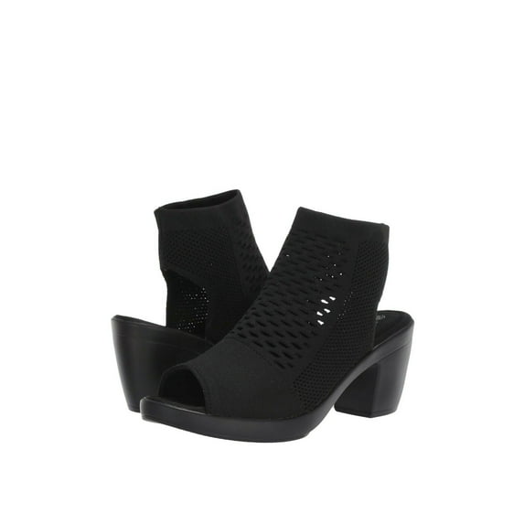 Bernie Mev. Texas Salma Women's Block Heel Knit Sandal Heels