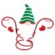 thumbnail image 1 of Estante para de Vino Navideño Estante para de Vino Estante para Copas de Vino Estante para de Vino y Copas de Vino Navideños Sombrero Verde, 1 of 6