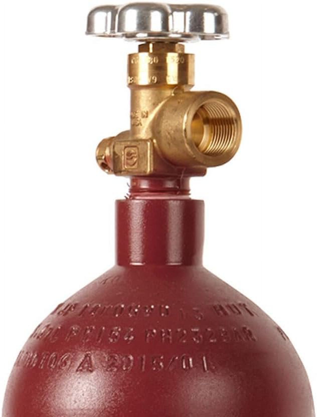 New 20 cu ft Steel Nitrogen Cylinder with CGA580 Valve, DOT Certified High Pressure Gas Tank for Industrial Beverage HVAC