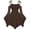 Brown, variant on Women Renaissance Boho Fairy Dresses, Solid Off Shoulder Bell Sleeve Waist Cinch Flowy Mini Dress with Pockets Vintage Bohemian Party Outfit Green M