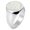 Silver, variant on Sterling Silver Love Heart Floral Rose Engraved Round Flat Top Polished Ring